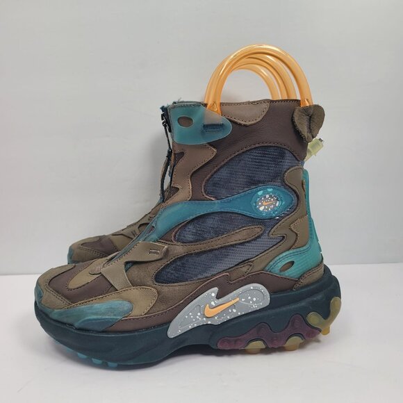 Nike Undercover x React Unisex Youth GS Baroque Brown Boots CJ6971-200 US Size 4 - Picture 2 of 11